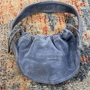 SOLD Alexander Wang Blue Suede Shoulder Bag